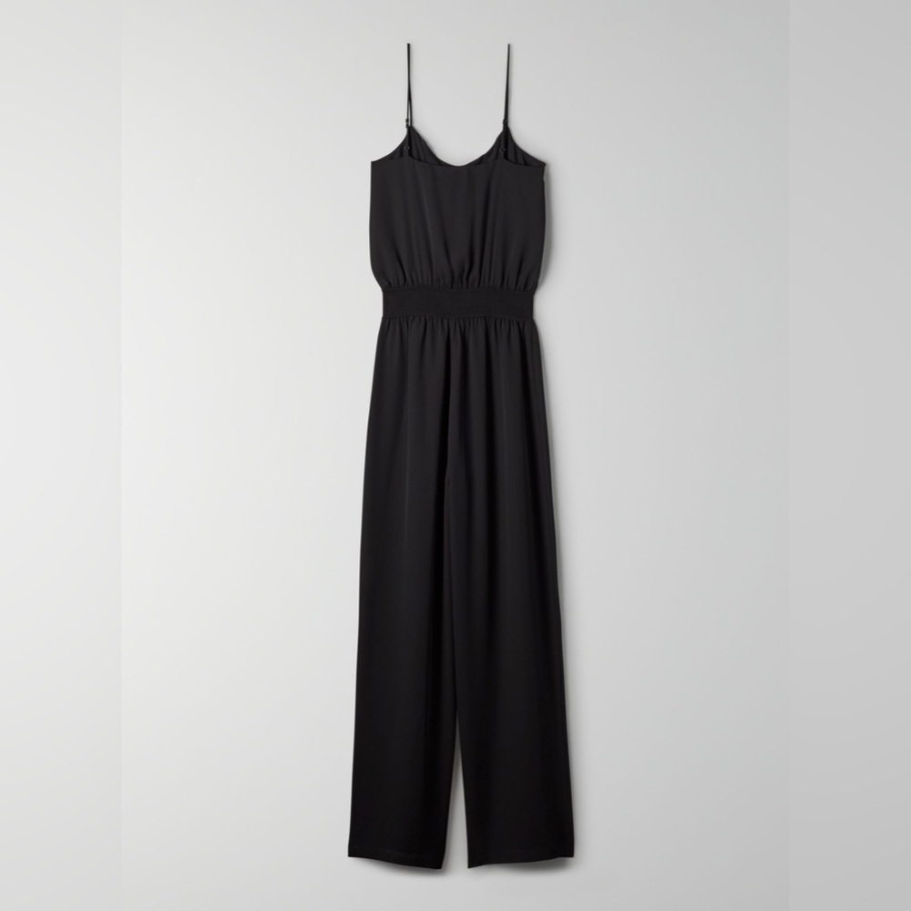 Aritzia Babaton Black Scala Wide leg Jumpsuit Flowy Black sz Medium - Picture 7 of 16